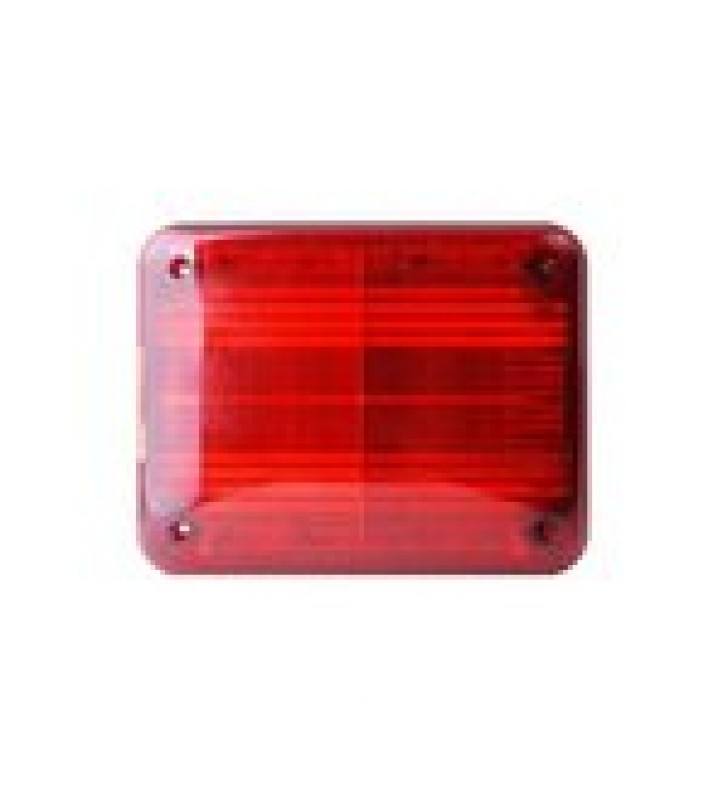 LUZ DE ADVERTENCIA QUADRAFLARE LED, FLASHER INTEGRADO Y MICA DE COLOR ROJO
