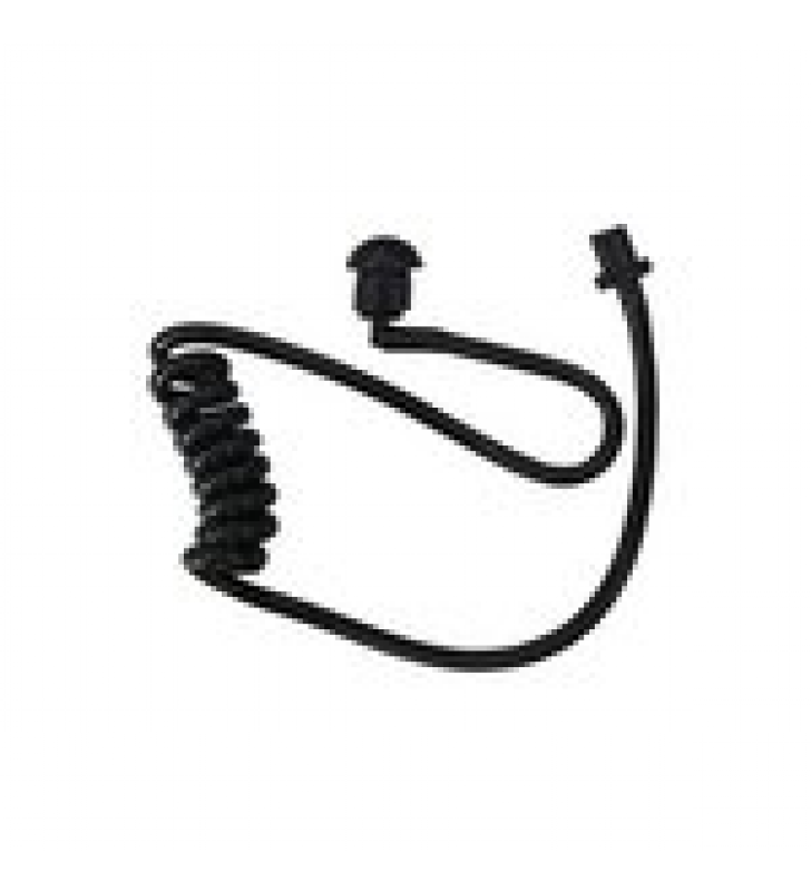 TUBO ACUSTICO  CON CONECTOR GIRATORIO, CODO Y AURICULAR EN COLOR NEGRO P/MICROF.