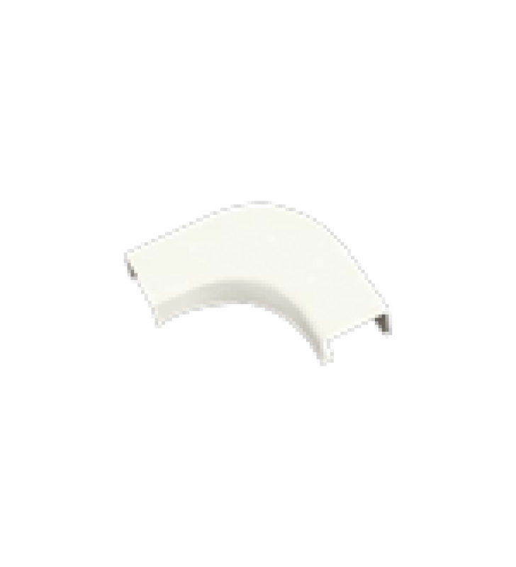 CURVA DE RADIO CONTROLADO, PARA USO CON CANALETA LD10, MATERIAL ABS, COLO BLANCO MATE