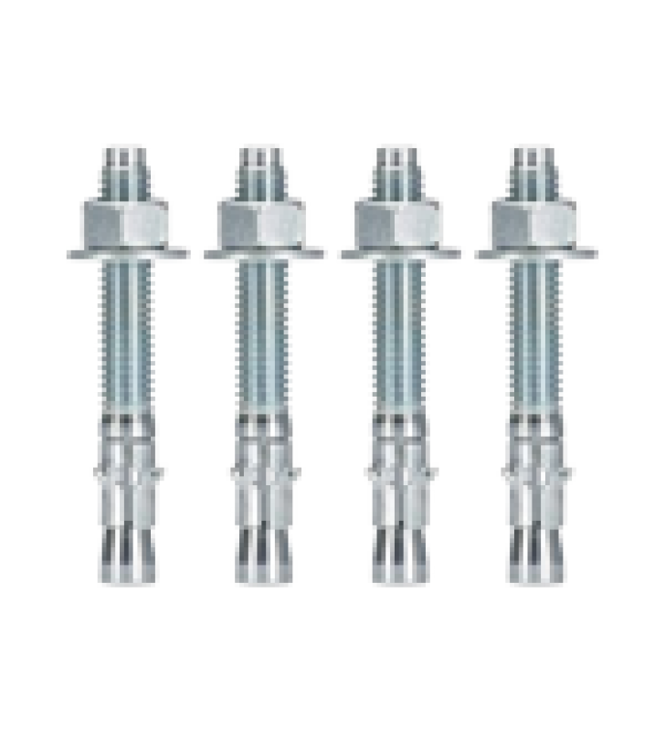 KIT DE ANCLAJE A PISO, PARA RACK DE 2 O 4 POSTES, FABRICADO EN ACERO, 4 PIEZAS