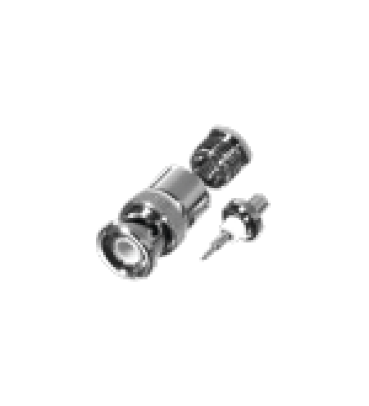 CONECTOR BNC MACHO DE ROSCA Y PIN CAUTIVO PARA CABLES RG-58/U, RG-142/U, LMR-195, RG-55/U.