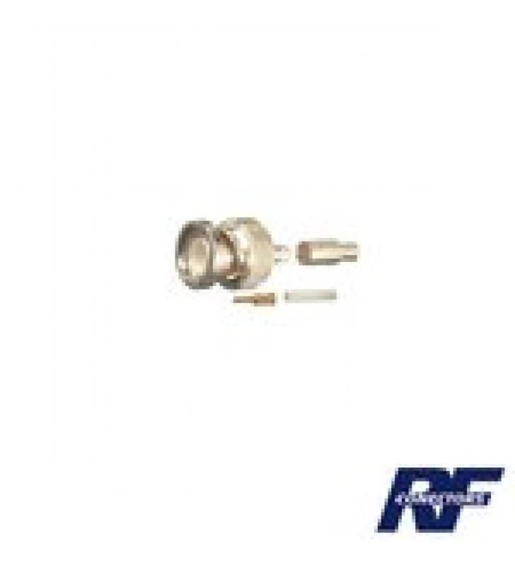 CONECTOR BNC MACHO DE ANILLO PLEGABLE PARA CABLES RG-316/U, BELDEN 84316.