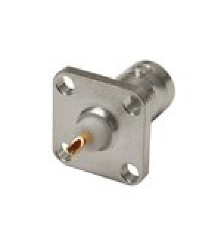 CONECTOR BNC HEMBRA, MONTAJE EN PANEL DE 4 PERFORACIONES A 13 MM