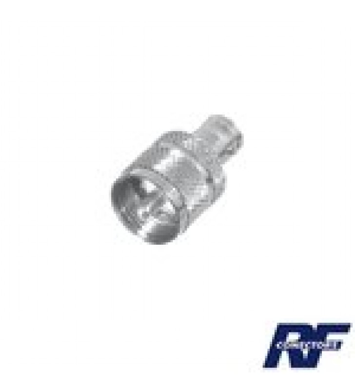 ADAPTADOR EN LINEA PARA 50 OHM, CONECTOR BNC HEMBRA-UHF MACHO (PL-259), NIQUEL/ PLATA/ DELRIN.