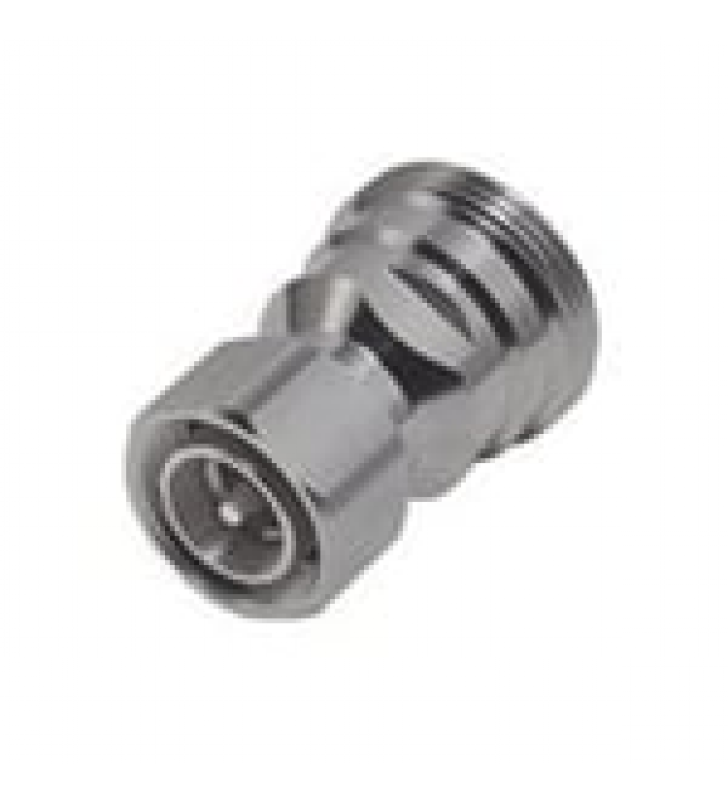ADAPTADOR EN LINEA DE CONECTOR DIN 7-16 HEMBRA A 4.3-10 MACHO, BRONCE BLANCO/ PLATA/ TEFLON.