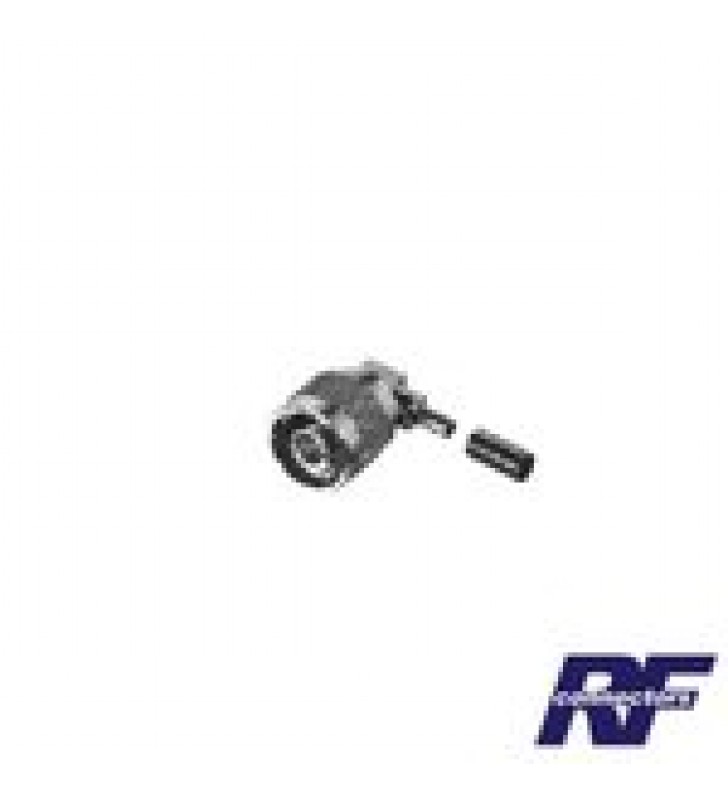 CONECTOR N MACHO EN A/R DE ANILLO PLEGABLE PARA CABLES RG-58/U, RG-142/U, NIQUEL/ ORO/ TEFLON.