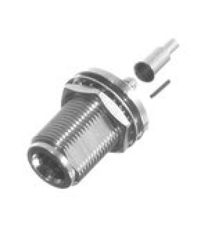 CONECTOR N HEMBRA DE MONTAJE TRASERO/PANEL (CHASIS) DE ANILLO PLEGABLE PARA ENSAMBLAR (0.130) EN CABLES TIPO RG-316/U, 84316.