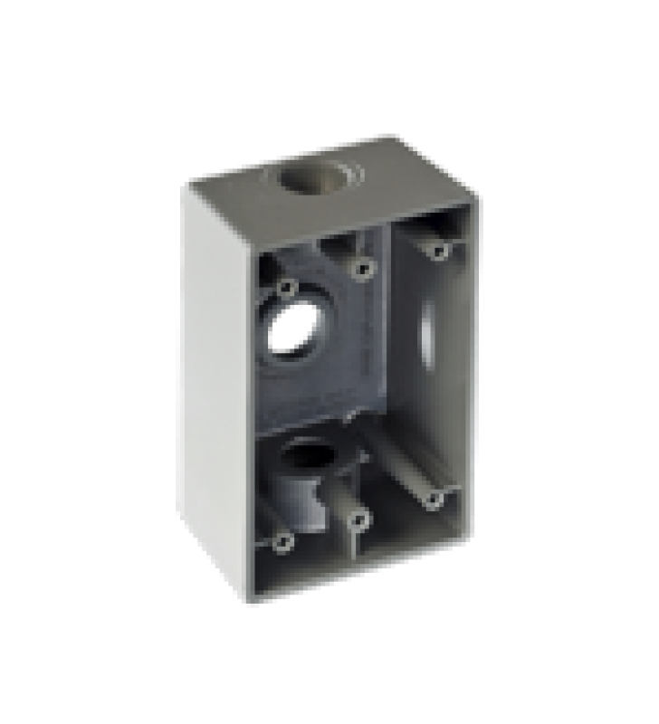 CAJA CONDULET FS DE 3/4 (19.05MM) CON TRES BOCAS A PRUEBA DE INTEMPERIE.