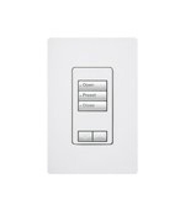 TECLADO SEETOUCH 3 BOTONES, 2 BOTONES SUBIR/BAJAR, PROGRAME ESCENAS DIFERENTES EN CADA BOTON.