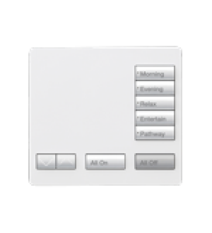 TECLADO SEETOUCH, SOBRE MESA 5 BOTONES,  BOTONERA RETROILUMINADA / PROGRAME ESCENAS DIFERENTES EN CADA BOTON.