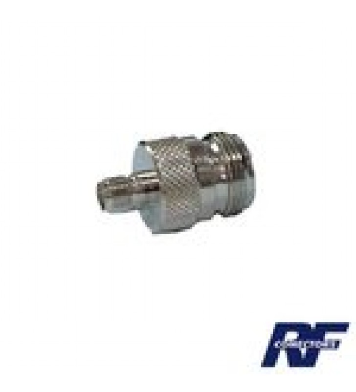 ADAPTADOR EN LINEA DE CONECTOR SMA HEMBRA A N HEMBRA, NIQUEL/ ORO/ TEFLON.