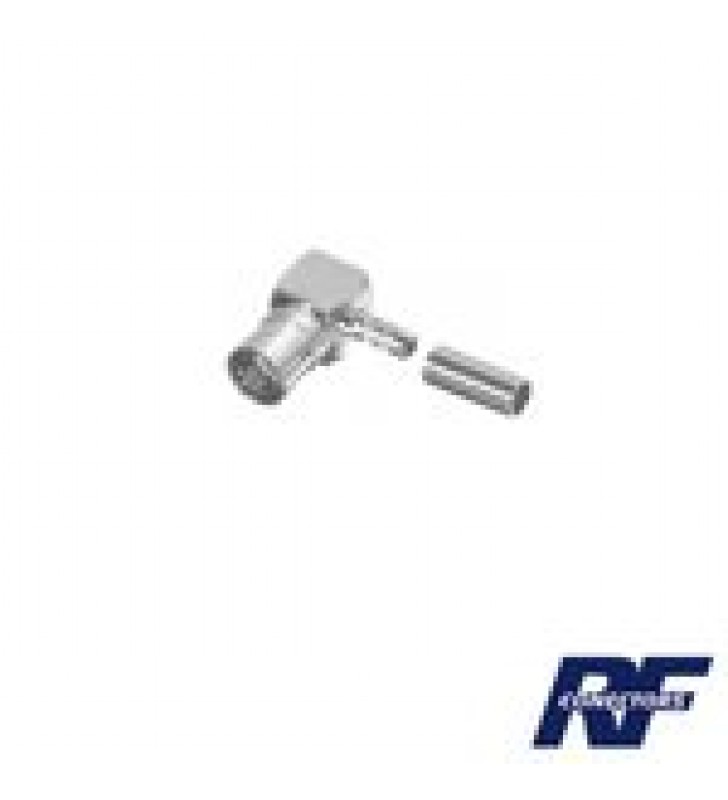 CONECTOR SMB MACHO (PLUG) EN A/R (PIN HEMBRA), DE ANILLO PLEGABLE PARA RG-174/U, NIQUEL/ ORO/ TEFLON.?