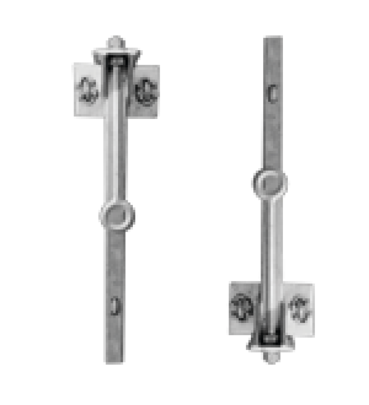 PAR DE HERRAJES PARA SUJECION DE LINEA DE VIDA PARA STZ90G.