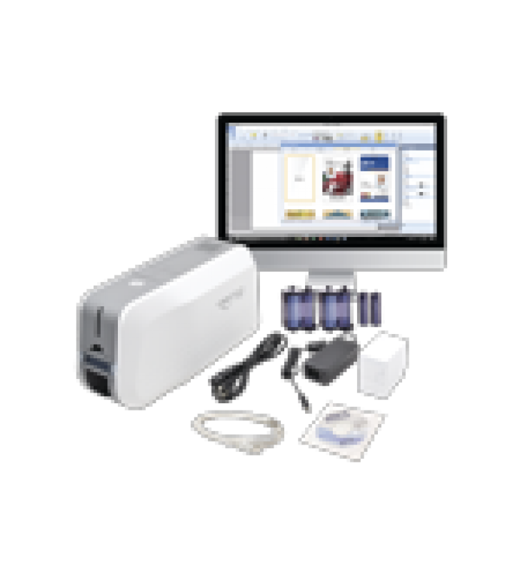 KIT DE IMPRESORA TARJETAS DE PVC / PUEDE CRECER A LAMINADOR/ UNA CARA / INCLUYE: 2 X RIBBON A COLOR, 100 TARJETAS PVC, KIT DE LIMPIEZA, SOFTWARE