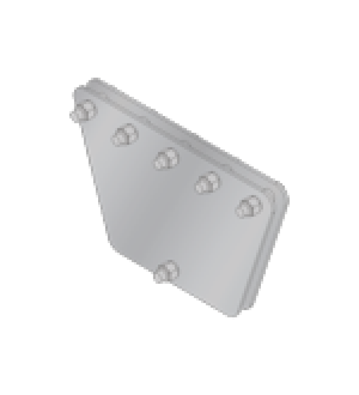 PLACAS IGUALADORAS CON TORNILLERIA Y SEPARADORES, PARA 5 RETENIDAS. GALVANIZADO EN INMERSION (30X30X50 CM).