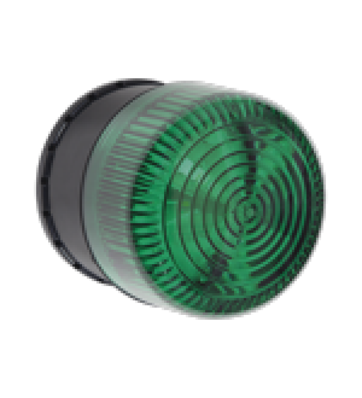 ALARMA DE UNA ZONA PARA USO EN EXTERIOR, NOTIFICACION AUDIBLE Y VISIBLE, COLOR VERDE