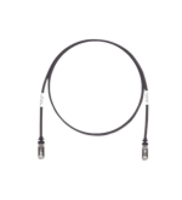 PATCH CORD CAT6A, BLINDADO S/FTP, CM/LS0H, 10FT, COLOR NEGRO