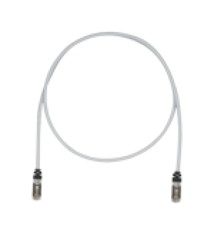 PATCH CORD CAT6A, BLINDADO S/FTP, CM/LS0H, 17FT, COLOR GRIS