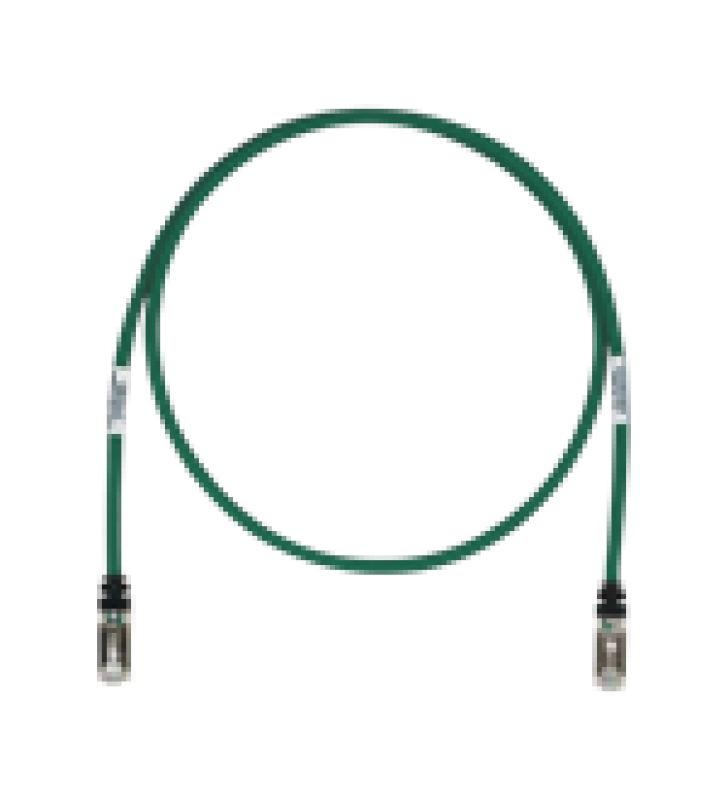 PATCH CORD CAT6A, BLINDADO S/FTP, CM/LS0H, 25FT, COLOR VERDE