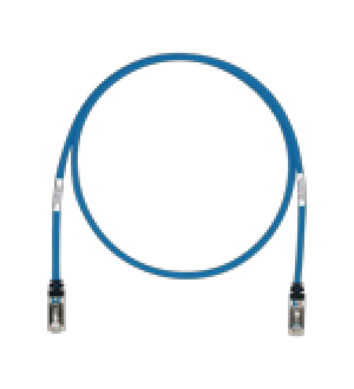 PATCH CORD CAT6A, BLINDADO S/FTP, CM/LS0H, 5FT, COLOR AZUL