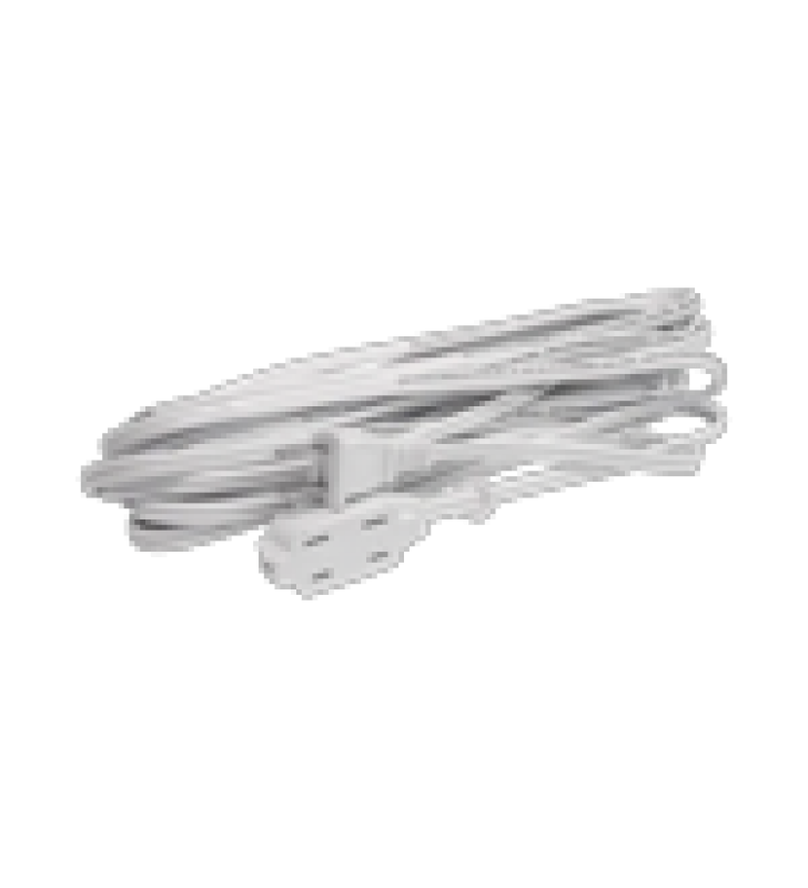 EXTENSION ELECTRICA DOMESTICA DE 5 METROS, (127VCA/ 8A MAXIMO) CLAVIJA 2 PATAS CON 3 SALIDAS COLOR BLANCA.