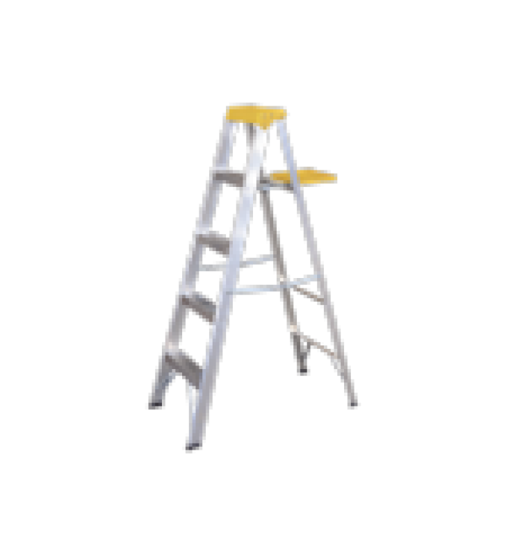 ESCALERA DE ALUMINIO TIPO TIJERA, 5 PELDANOS DE 1.83 METROS.