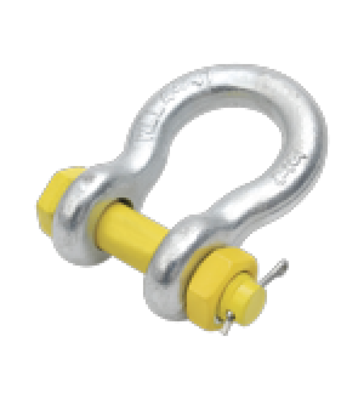 GRILLETE DE ACERO FORJADO DE 7/8 CON CHAVETA. CARGA MAXIMA: 6,400 KG.