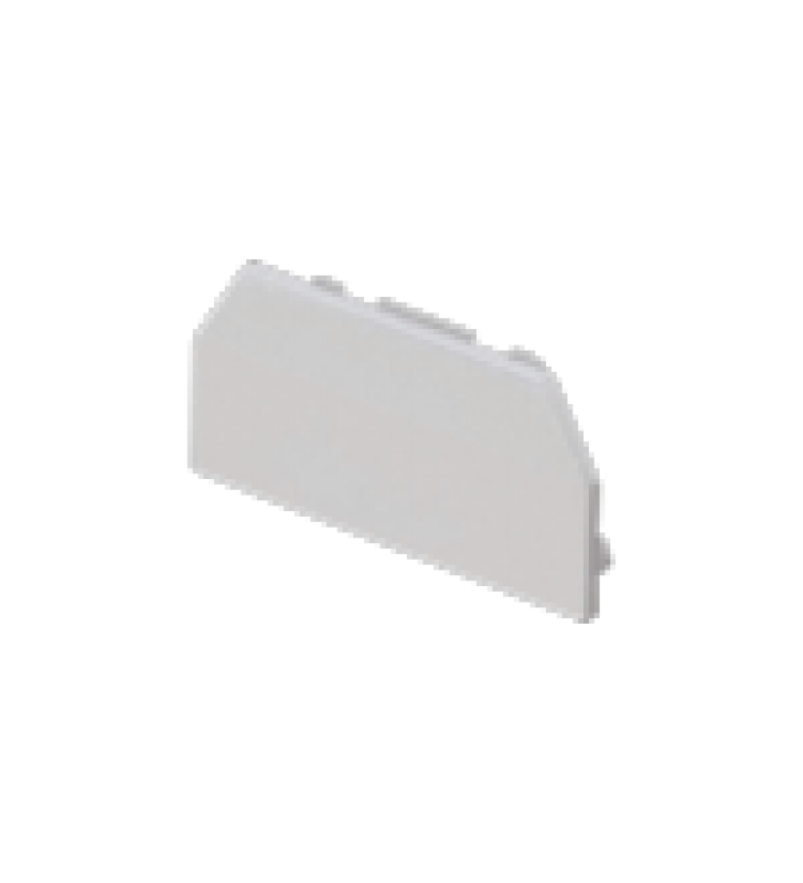 TAPA FINAL, PARA USO CON CANALETA T45, MATERIAL PVC RIGIDO, COLOR BLANCO MATE