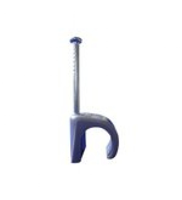 GRAPA PARA CABLE REDONDO DE 10MM COLOR GRIS (100PZS) (3104-00100)