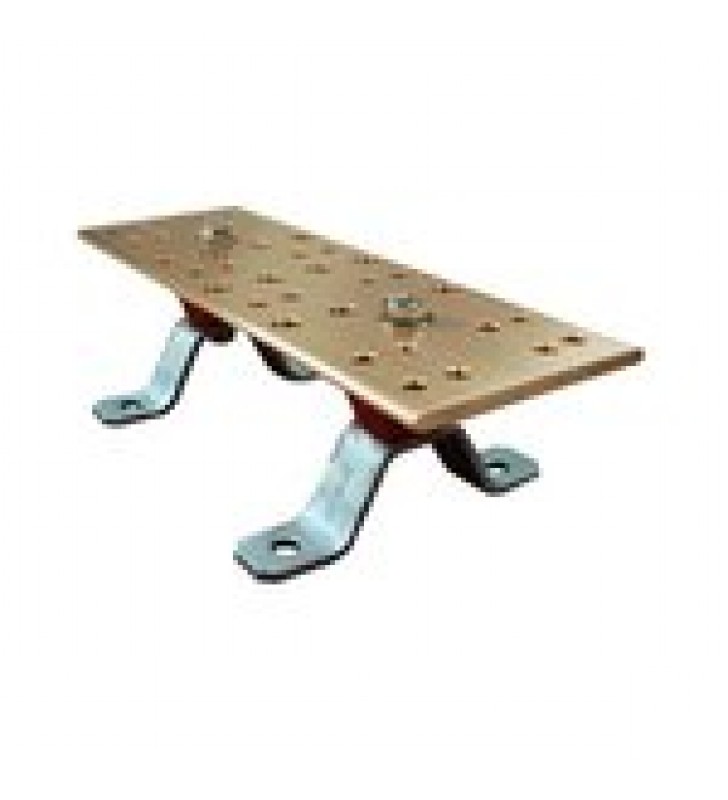 BARRA DE UNION PRINCIPAL (TMGB) CON AISLADORES. MEDIDA: 500 X 101.6 X 6.35 MM (19-11/16 X 4 X 1/4).