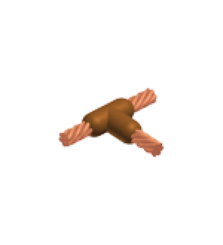 MOLDE PARA SOLDADURA EXOTERMICA COMPATIBLE CON CABLE 2/0 A 2 AWG.