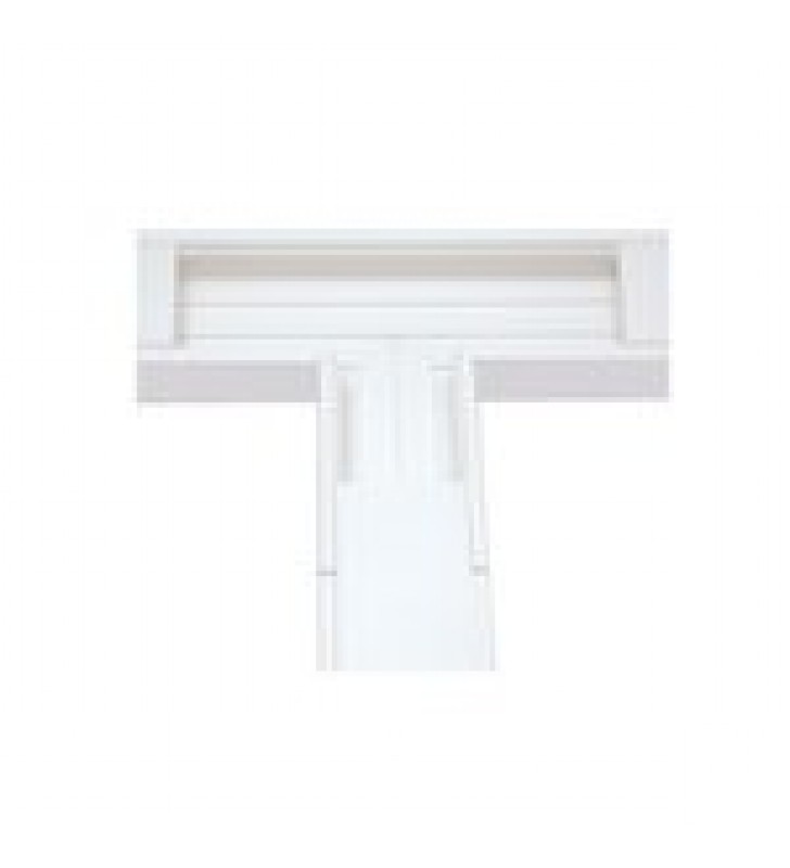 SECCION EN T COLOR BLANCO DE PVC AUTO EXTINGUIBLE, PARA CANALETA TEK100 (5576-13100)