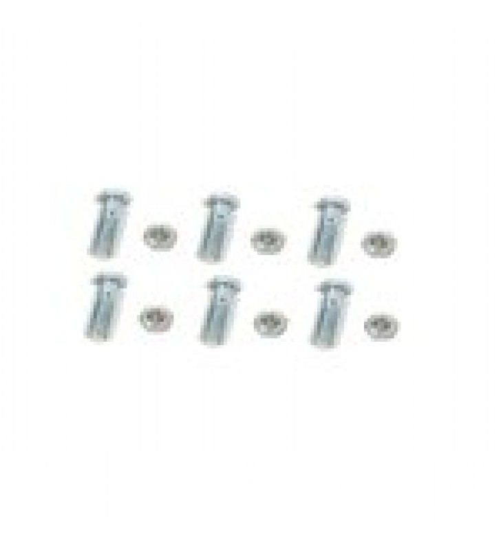 PAQUETE DE 6 TORNILLOS Y TUERCAS DE ACERO INOXIDABLE 3/8 X 2?.