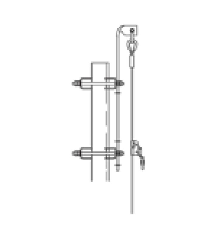 LINEA DE VIDA PARA TORRES SUPER TITAN HASTA 15 METROS DE ALTURA (50 PIES). CARRO DE SEGURIDAD NO INCLUIDO.