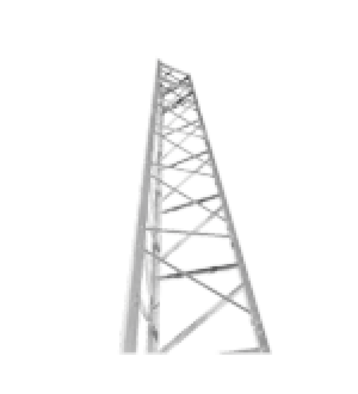 TORRE AUTOSOPORTADA. 24FT (7.3M) TITAN T300 GALVANIZADA (INCLUYE ANCLAJE)