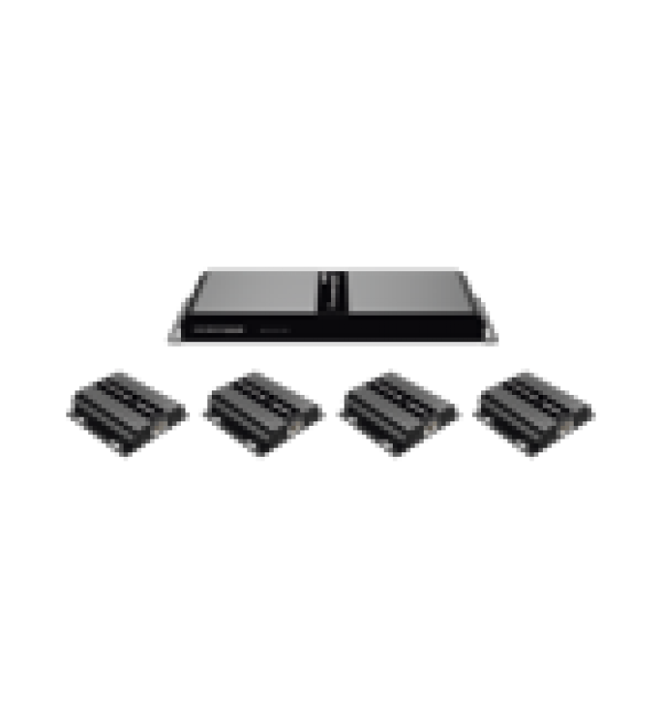 KIT DIVISOR Y EXTENSOR HDMI (EXTENDER SPLITTER)  / DIVIDE 1 FUENTE HDMI A 4 PANTALLAS / EXTIENDE LA SENAL HDMI HASTA 120 M / RESOLUCION 1080P @ 60 HZ / CAT 5E/6/6A / SOPORTA IR / BAJA LATENCIA / USO24/7 / ALIMENTE SOLO EL TX (POC).