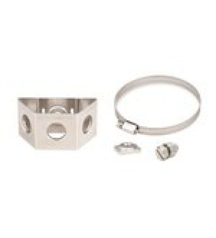 ADAPTADOR PARA SUJETADORES TIPO MARIPOSA. INSTALACION EN TUBO CON DIAMETRO 4 A 5. PAQUETE DE 10 PIEZAS