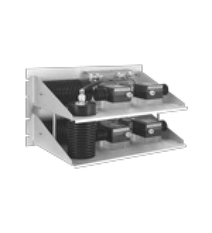 COMBINADOR HIBRIDO PARA RACK 19, 400-512 MHZ, 2 CANALES, DOBLE AISLADOR, 100/ 150 WATT, N HEMBRAS.