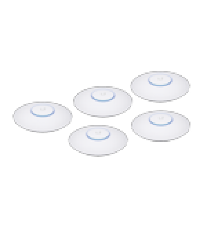 PAQUETE DE 5 ACCESS POINT UNIFI 802.11AC WAVE 2, MU-MIMO4X4 CON ANTENA BEAMFORMING, HASTA 1.7 GBPS, PARA INTERIOR POE 802.3AF, SOPORTAN 200 CLIENTES, NO INCLUYEN POES