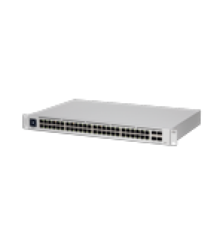 UNIFI SWITCH USW-PRO-48, CAPA 3 DE 48 PUERTOS GIGABIT RJ-45 + 4 PUERTOS 1/10G SFP+, PANTALLA INFORMATIVA