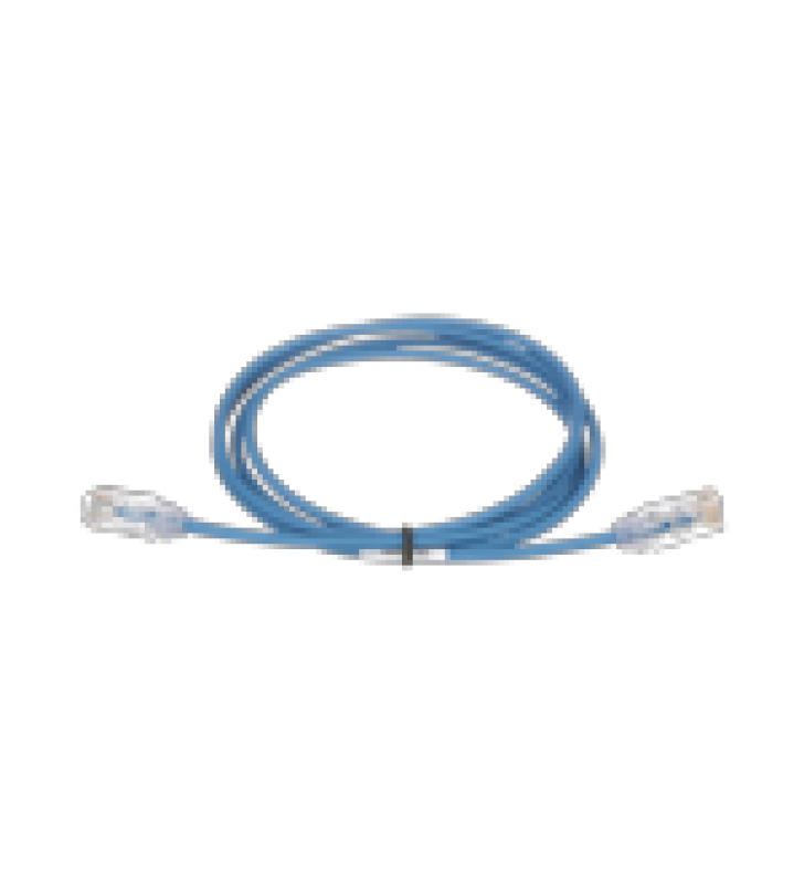CABLE DE PARCHEO TX6, UTP CAT6, DIAMETRO REDUCIDO (28AWG), COLOR AZUL, 10FT