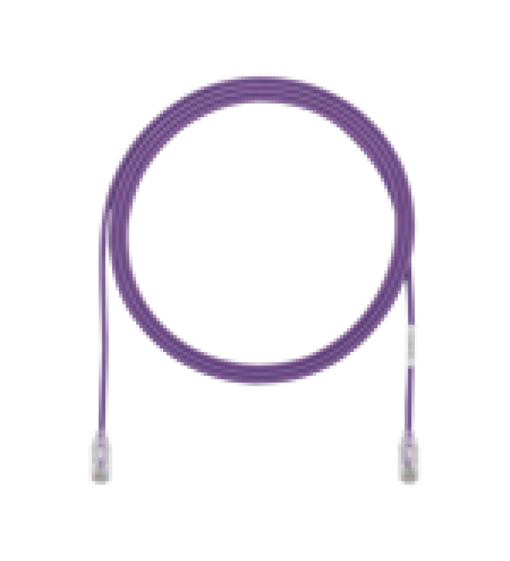 CABLE DE PARCHEO TX6, UTP CAT6, DIAMETRO REDUCIDO (28AWG), COLOR VIOLETA, 10FT