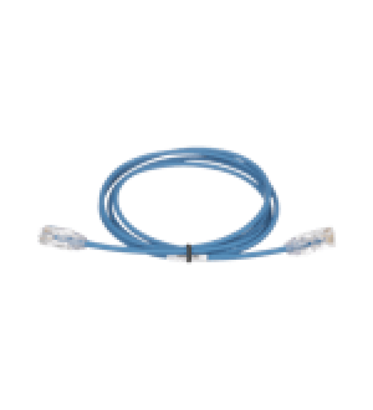 CABLE DE PARCHEO TX6, UTP CAT6, DIAMETRO REDUCIDO (28AWG), COLOR AZUL, 20FT