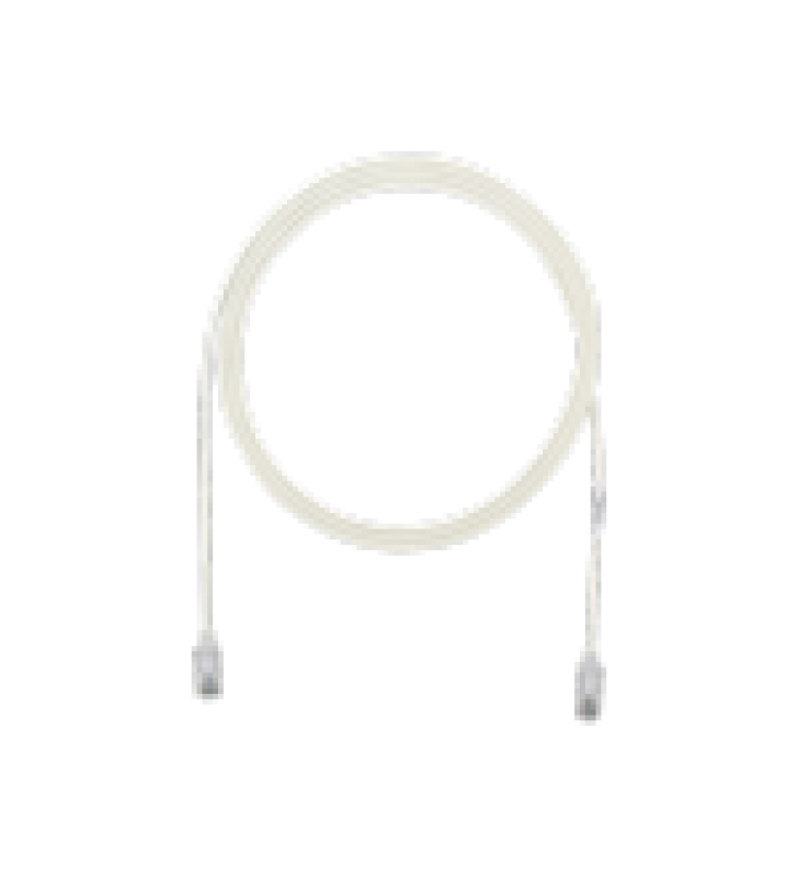 CABLE DE PARCHEO TX6, UTP CAT6, DIAMETRO REDUCIDO (28AWG), COLOR BLANCO MATE, 3FT
