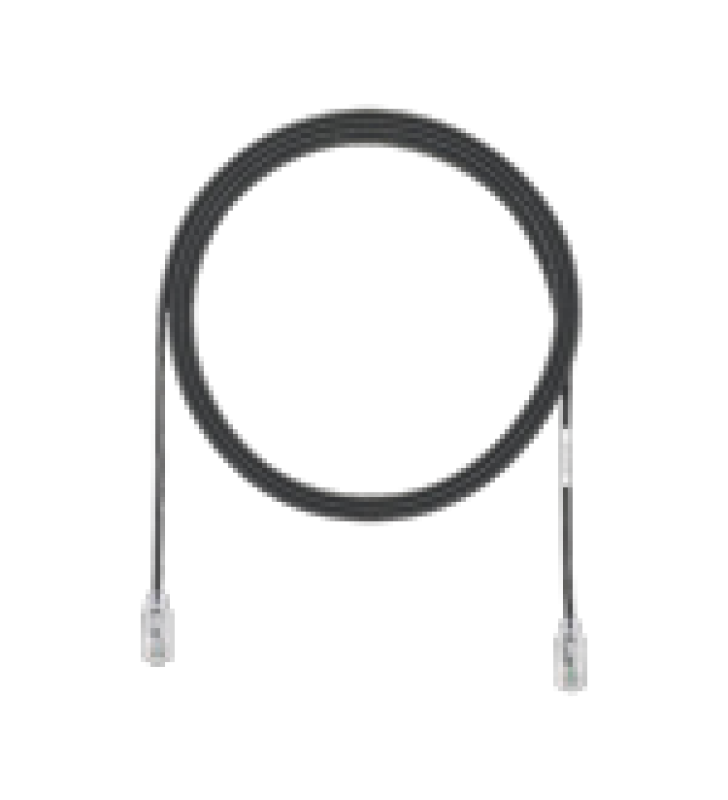 CABLE DE PARCHEO TX6, UTP CAT6, DIAMETRO REDUCIDO (28AWG), COLOR NEGRO, 5FT