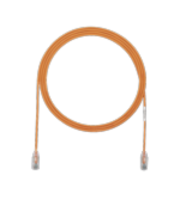 CABLE DE PARCHEO TX6, UTP CAT6, DIAMETRO REDUCIDO (28AWG), COLOR NARANJA, 5FT