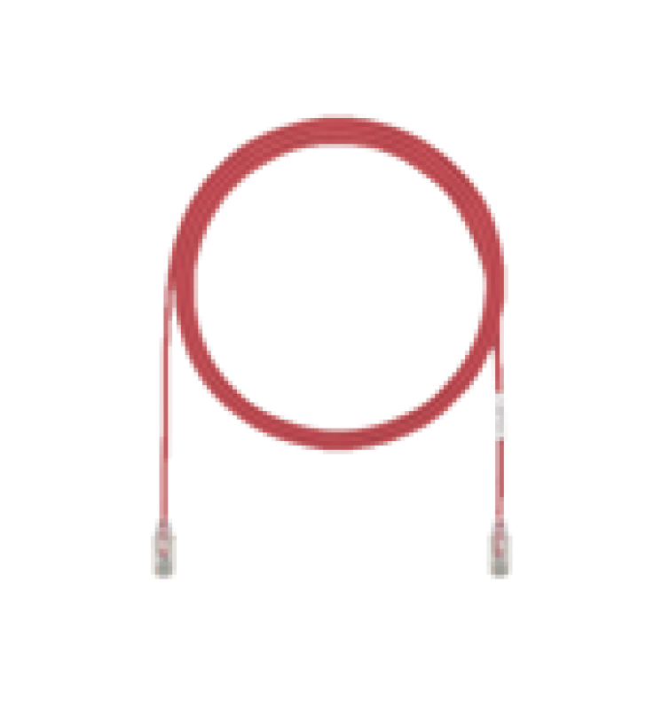 CABLE DE PARCHEO UTP CAT6A, CM/LSZH, DIAMETRO REDUCIDO (28AWG), COLOR ROJO, 50FT