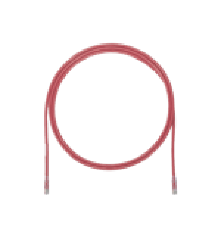 CABLE DE PARCHEO UTP, CAT6A, 24 AWG, CM, COLOR ROJO, 17FT