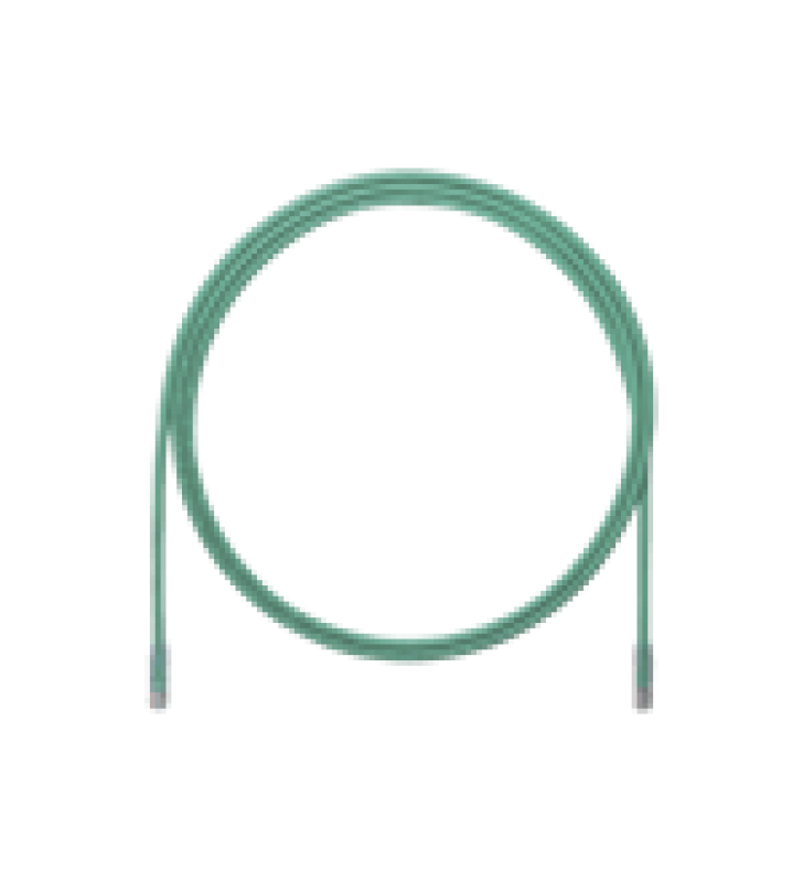 CABLE DE PARCHEO UTP, CAT6A, 24 AWG, CM, COLOR VERDE, 7FT