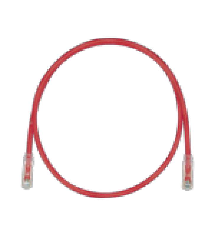 CABLE DE PARCHEO TX6, UTP CAT6, 24 AWG, CM, COLOR ROJO, 5FT